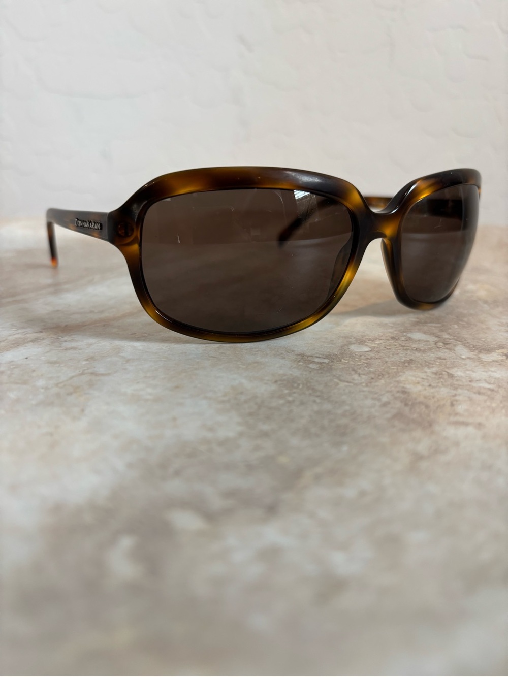 Donna Karen DK1058 Brown Tortoiseshell Women's Sunglasses